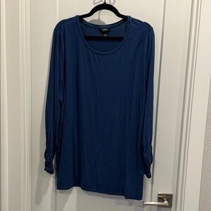 Alfani Navy Long Sleeve Top